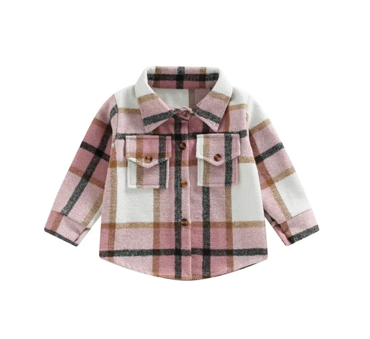 Button Up Plaid Jacket Hippo Boutique