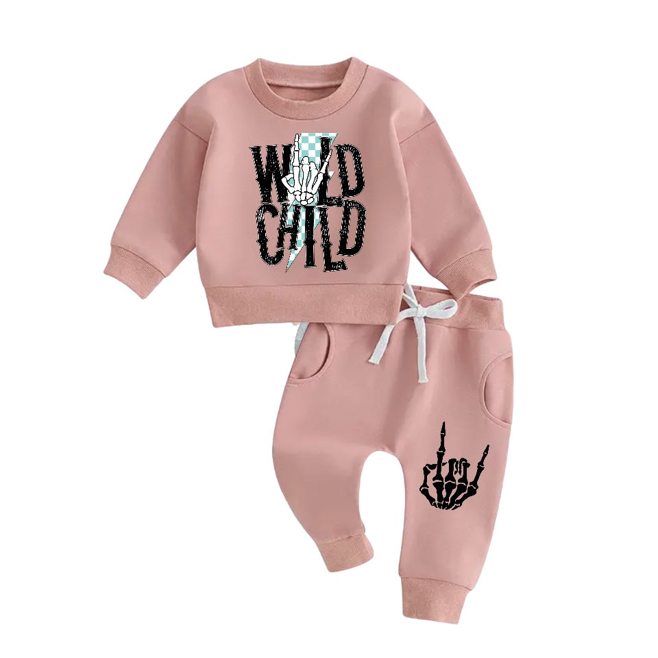 Wild Child Sweatshirt & Pants Set Hippo Boutique