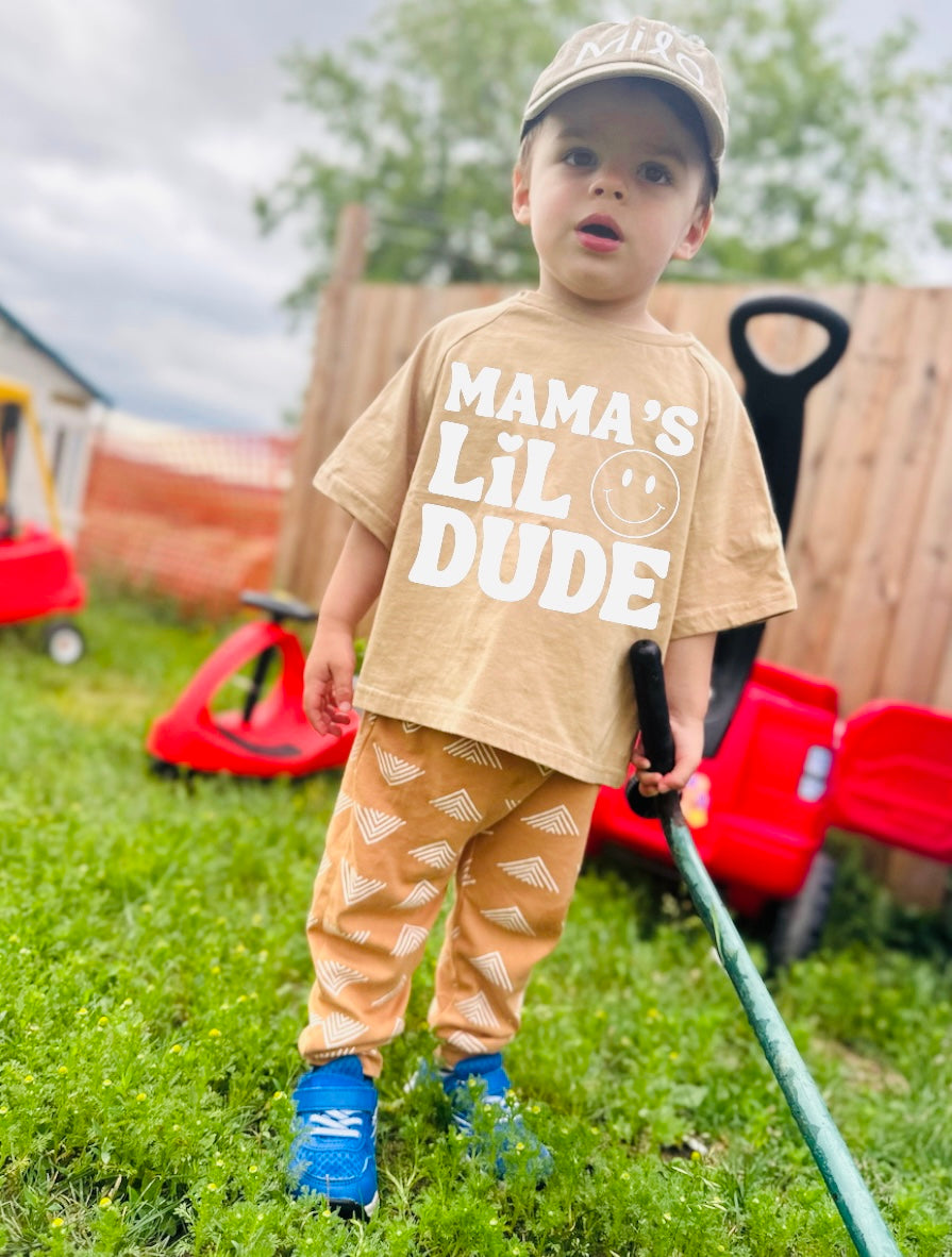 Mama’s Lil Dude Oversized Graphic T-Shirts Hippo Boutique