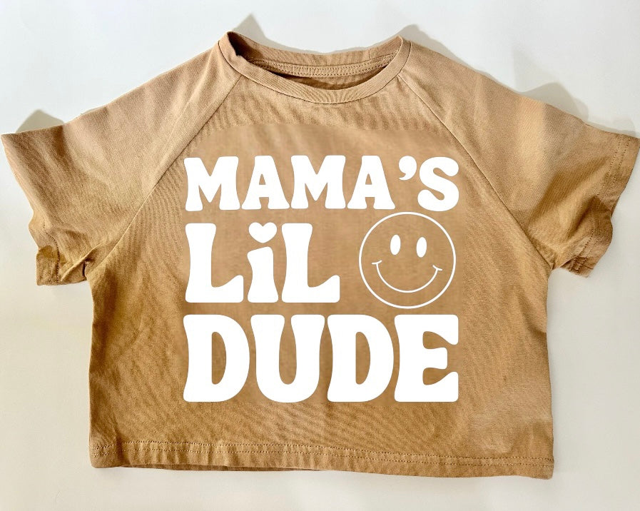Mama’s Lil Dude Oversized Graphic T-Shirts Hippo Boutique