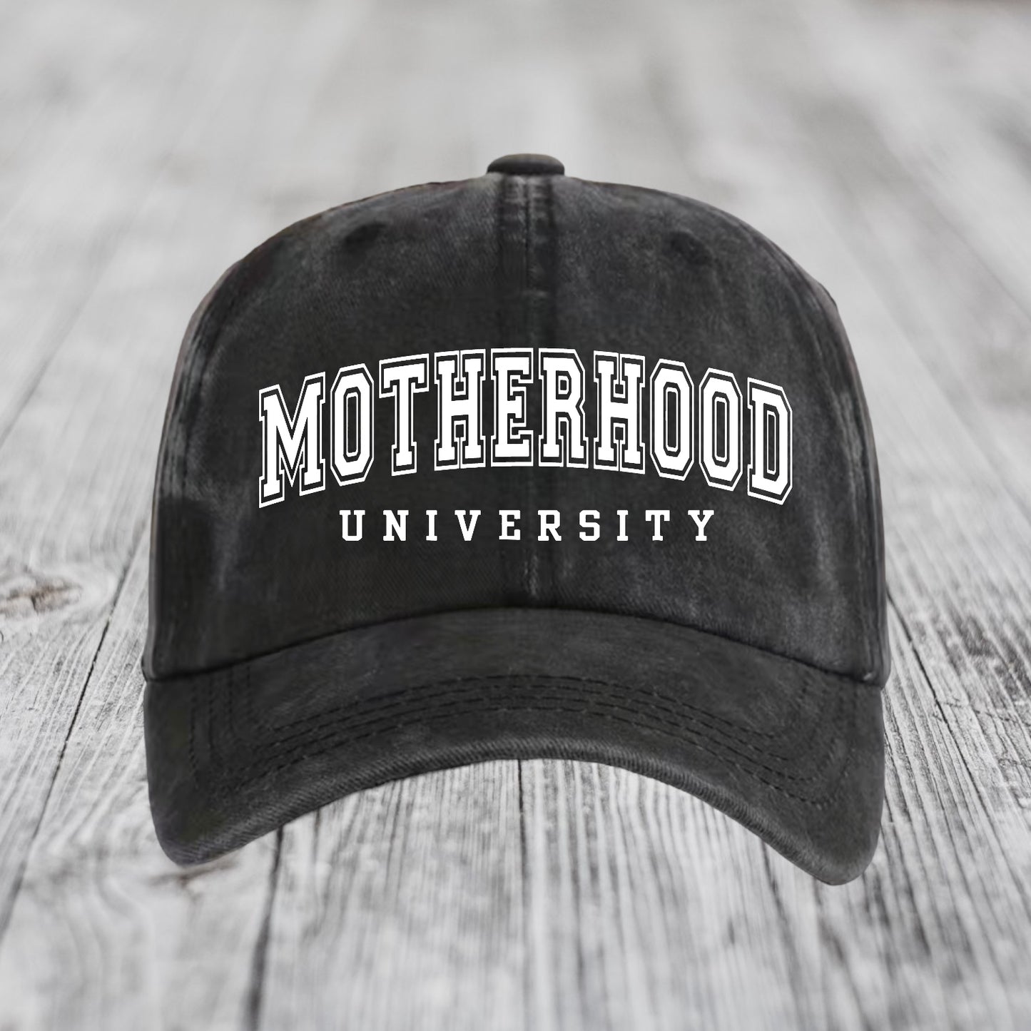 Motherhood University Vintage Baseball Cap Hippo Boutique