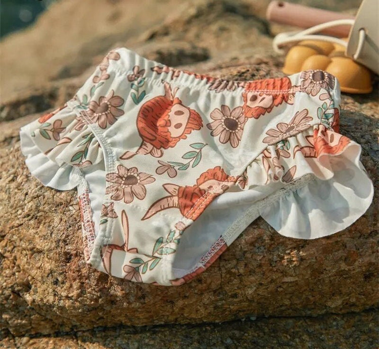 Highland Cow Print Bikini Hippo Boutique