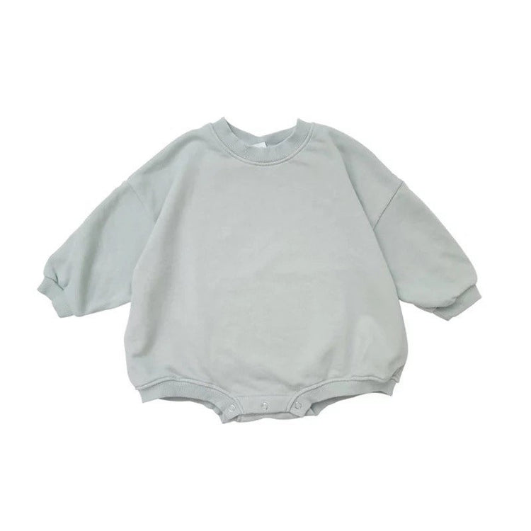 Cotton Sweatshirt Rompers - Hippo Boutique