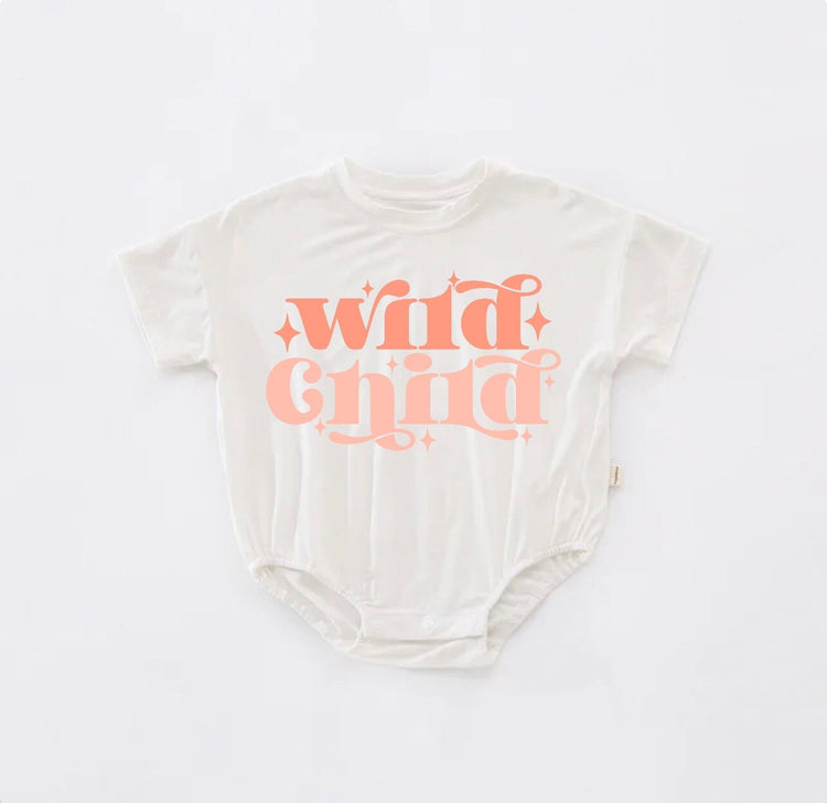 Wild Child Baby and kids t-shirt bubble ROMPER bodysuit/baby clothes/baby onesie/shirt/bubble onesie/onesie/baby gift/infant/summer