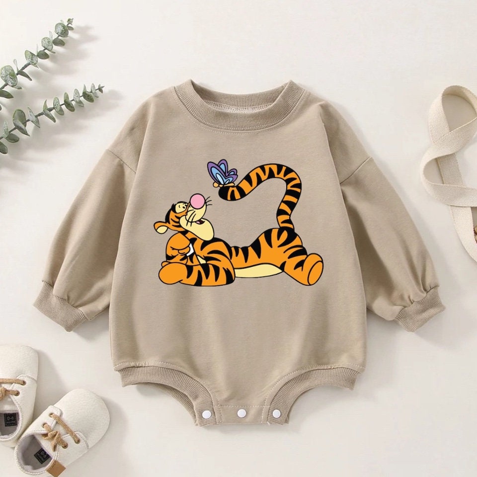 Tigger baby Sweatshirt Romper bodysuit