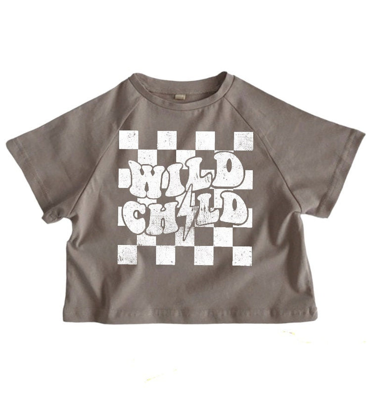 Wild Child Retro Baby oversized T-SHIRTS | GRAPHIC TEE | summer | baby boy girl gift | cute | toddlerhood | Crewneck | baby clothes