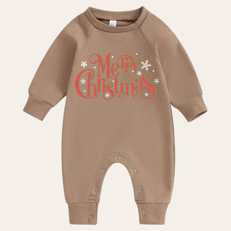 Funny Baby Merry Christmas Sweatshirt Romper bodysuit baby clothes baby sweatshirt baby onesie baby boy girl romper Christmas newborn joke