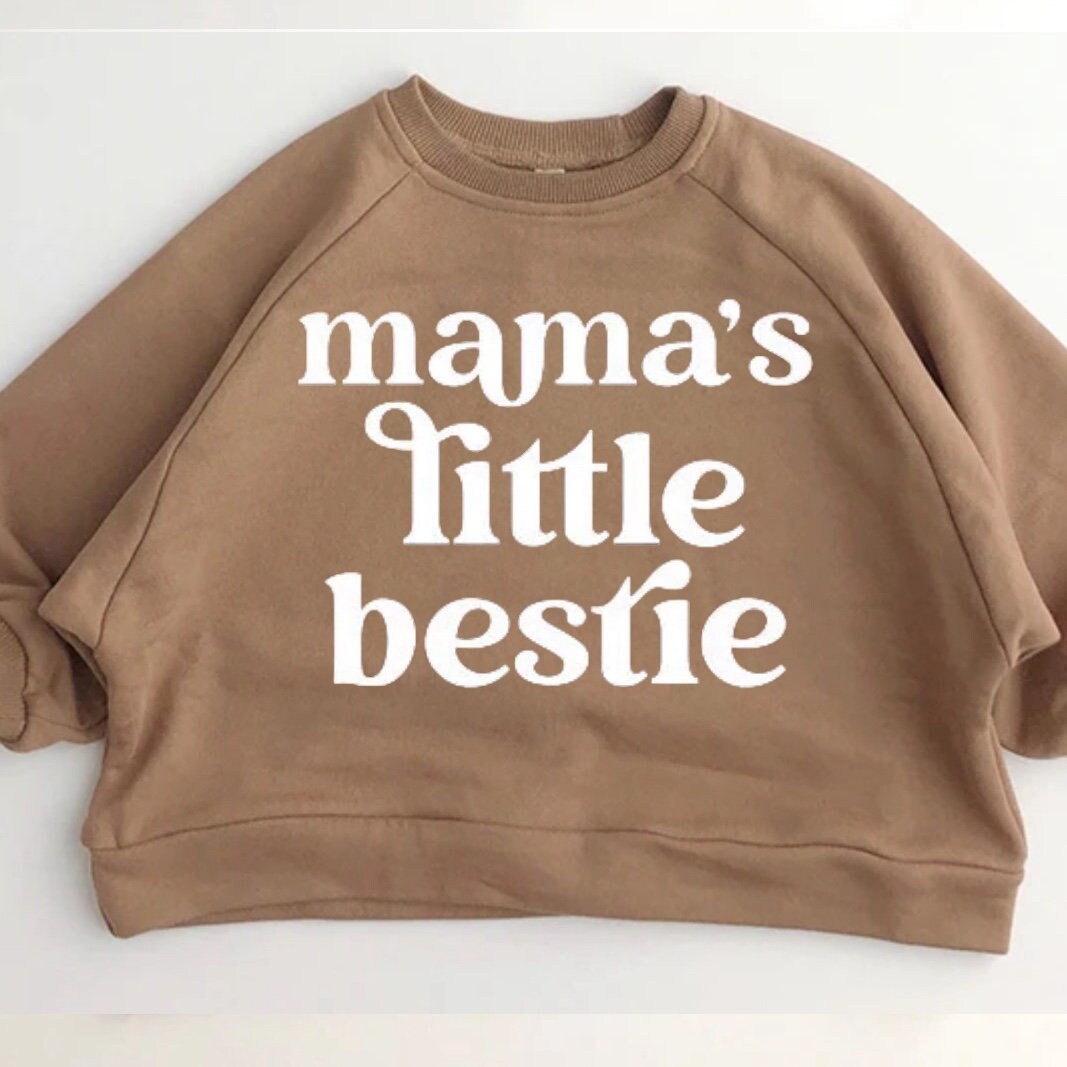 Bestie Toddler Baby cotton oversized Sweatshirts / kids clothes / crewneck / baby girl / sweater / baby sweatshirt / baby gift baby boy