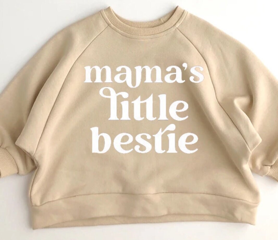 Bestie Toddler Baby cotton oversized Sweatshirts / kids clothes / crewneck / baby girl / sweater / baby sweatshirt / baby gift baby boy