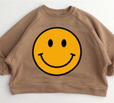 Retro smile Baby & Toddler Oversized Cotton Sweatshirts, kids clothes, crewneck sweatshirt, toddler clothes, baby gift, baby boy, baby girl