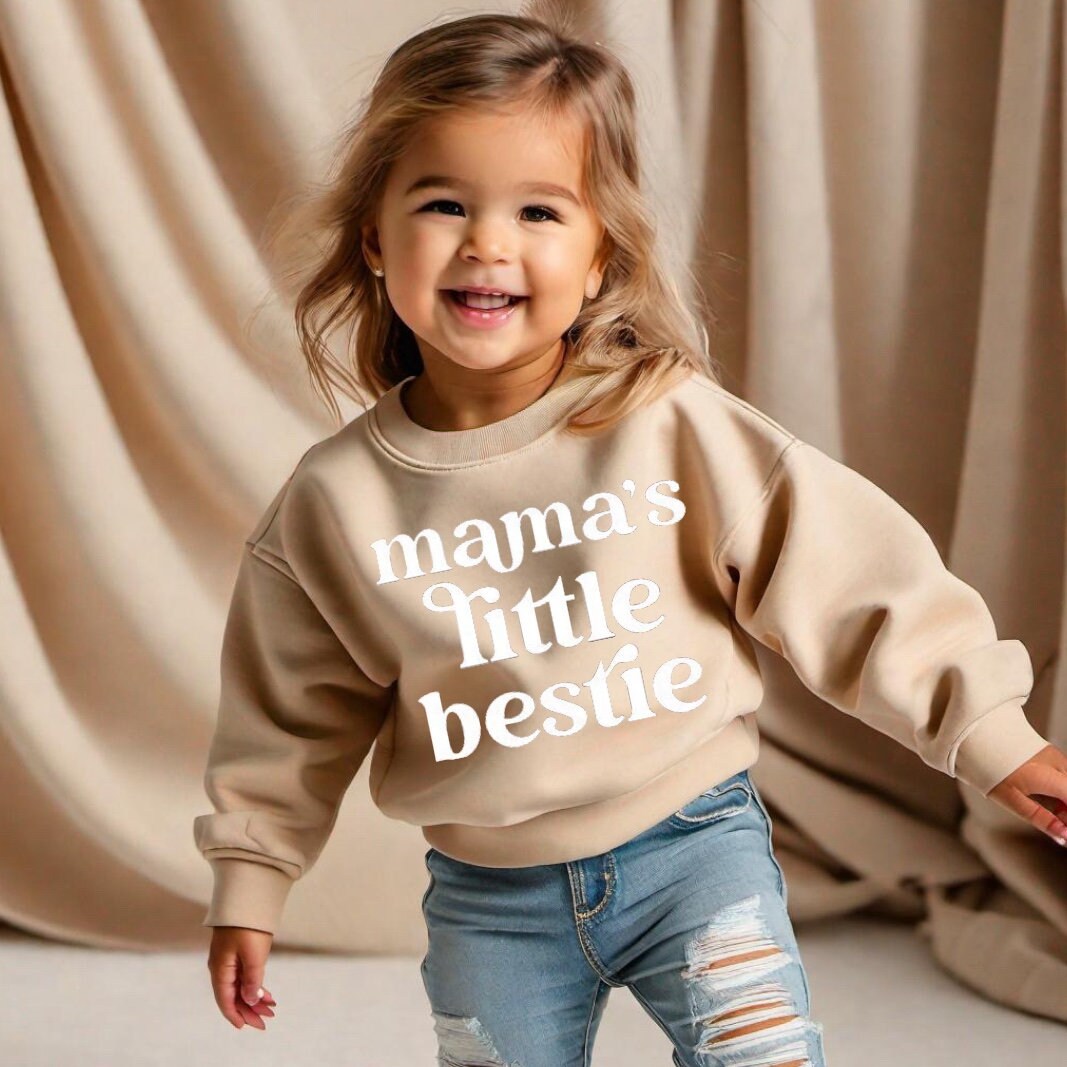 Bestie Toddler Baby cotton oversized Sweatshirts / kids clothes / crewneck / baby girl / sweater / baby sweatshirt / baby gift baby boy