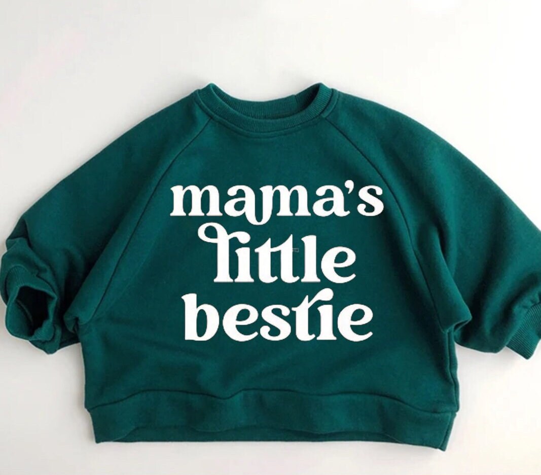 Bestie Toddler Baby cotton oversized Sweatshirts / kids clothes / crewneck / baby girl / sweater / baby sweatshirt / baby gift baby boy