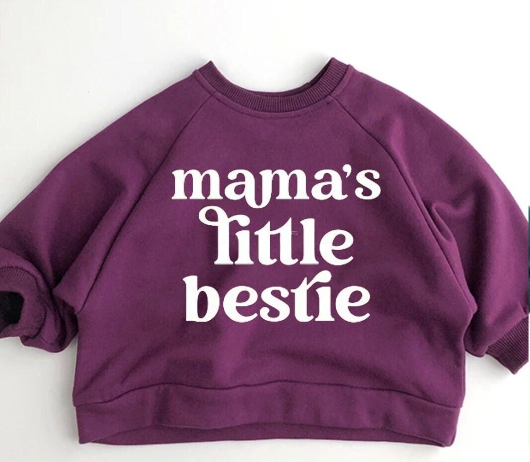 Bestie Toddler Baby cotton oversized Sweatshirts / kids clothes / crewneck / baby girl / sweater / baby sweatshirt / baby gift baby boy