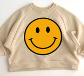 Retro smile Baby & Toddler Oversized Cotton Sweatshirts, kids clothes, crewneck sweatshirt, toddler clothes, baby gift, baby boy, baby girl