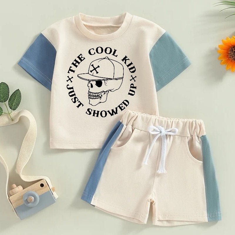 Cool Kid baby toddler color block outfit Hippo Boutique