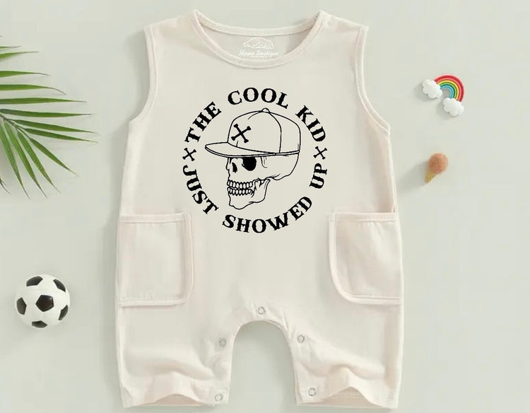 Cool kid baby romper bodysuit, baby boy, baby boy gift, cotton clothes, infant, baby gift / newborn / new baby / baby girl outfit