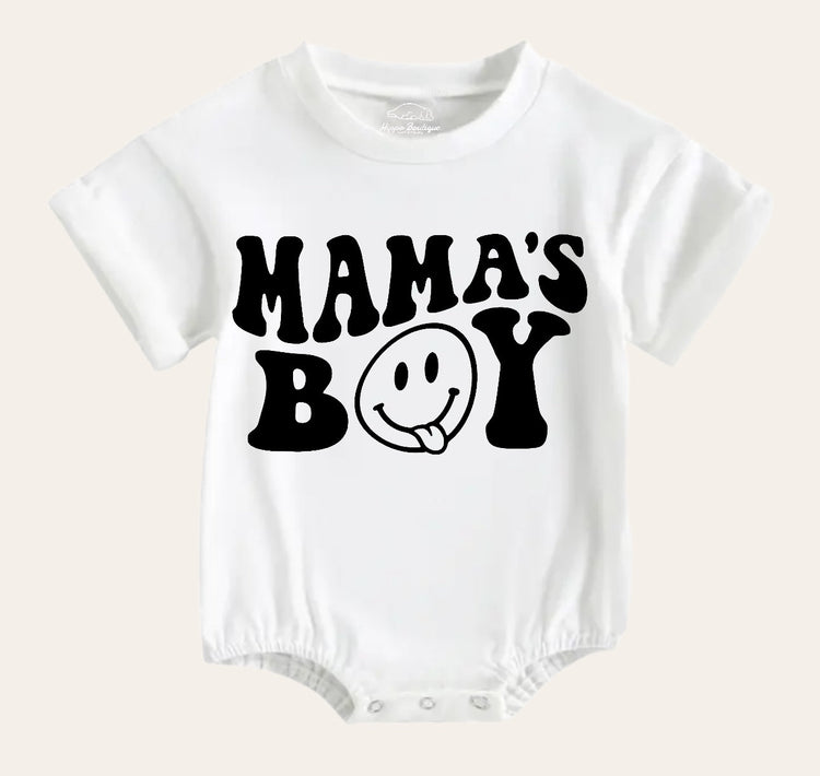 mamas boy Newborn baby and toddler ROMPER bodysuit, Crewneck, summer wear, cotton clothes SOFT , infant, baby girl gift / baby boy gift /