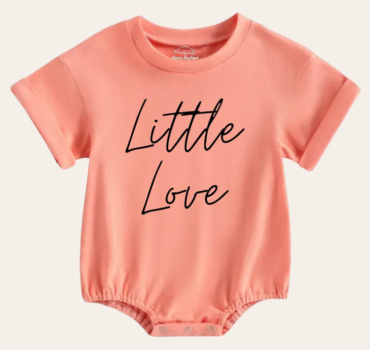 Little love Newborn baby and toddler ROMPER bodysuit, Crewneck, summer wear, cotton clothes SOFT , infant, baby girl gift / baby boy gift /