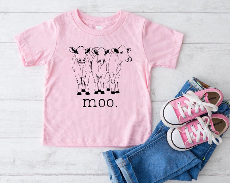 Baby toddler moo cow tshirt / baby clothes / toddler shirt / baby girl / baby boy / baby shower / baby gift / baby western shirt / cow shirt