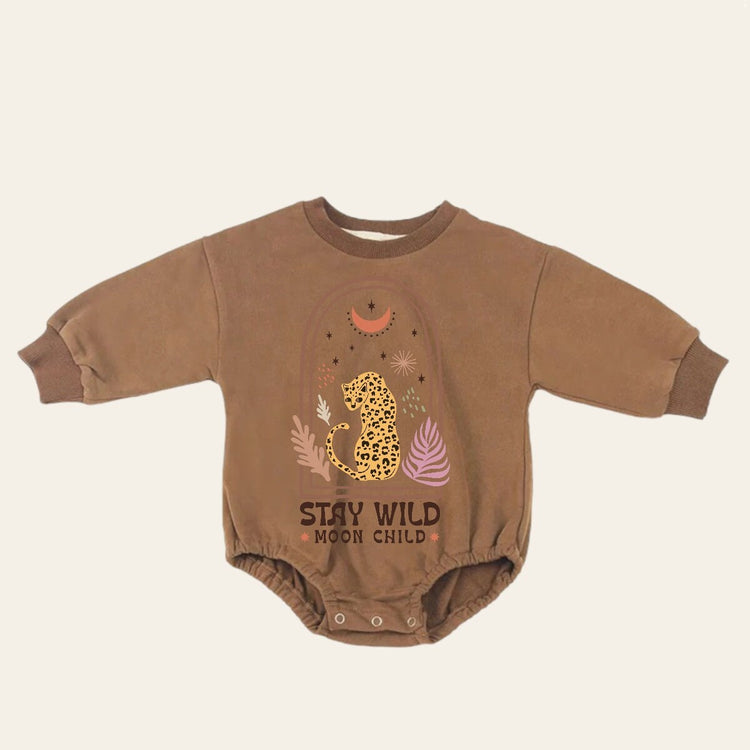 boho Baby Sweatshirt Romper, baby romper, baby clothes, baby girl, baby boy, baby gift, newborn gift, toddler clothes