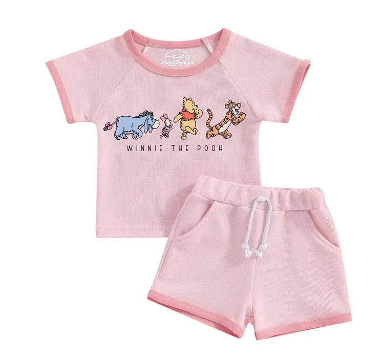 Baby & toddler Pooh Clothing set, outfit, shirt, shorts, baby girl , baby clothes, baby shower, gift, baby boy