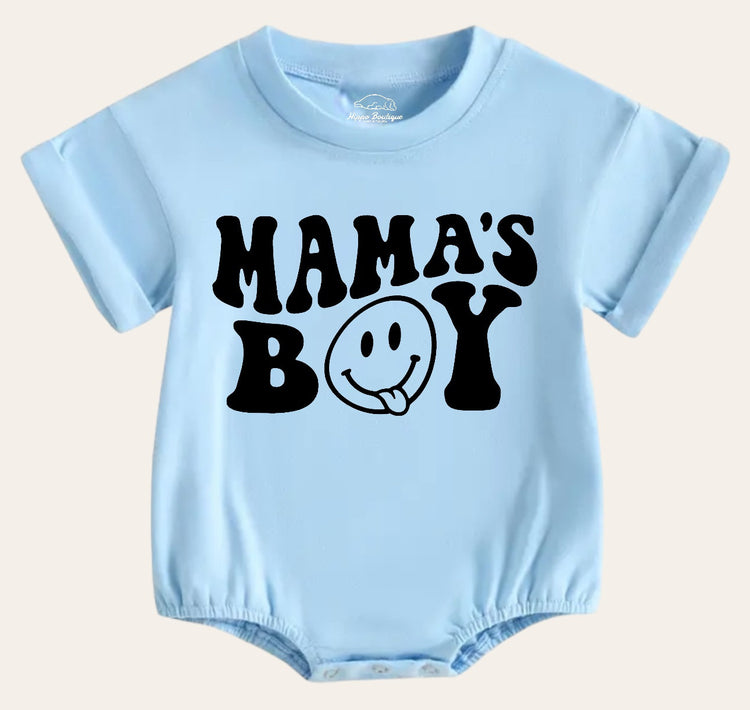 mamas boy Newborn baby and toddler ROMPER bodysuit, Crewneck, summer wear, cotton clothes SOFT , infant, baby girl gift / baby boy gift /