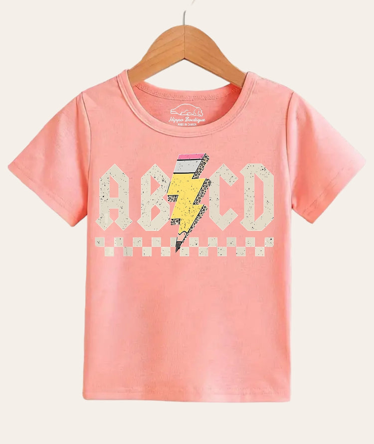 Abcd Baby & toddler tshirt / baby clothes / toddler shirt / baby girl / baby boy / baby shower / baby gift / baby daycare / school shirt