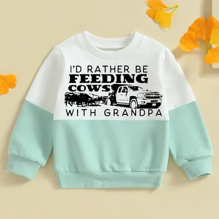 toddler and Baby cow farm sweatshirt | baby western | baby sweatshirt | newborn | Baby Gift | Baby Boy gift, baby girl gift, toddler western