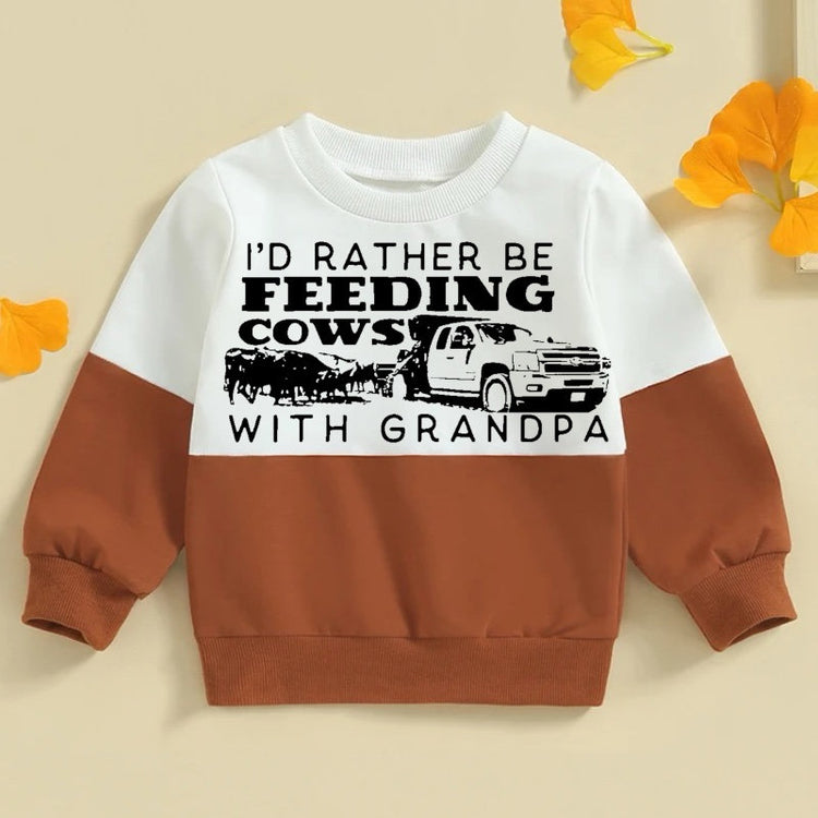 toddler and Baby cow farm sweatshirt | baby western | baby sweatshirt | newborn | Baby Gift | Baby Boy gift, baby girl gift, toddler western