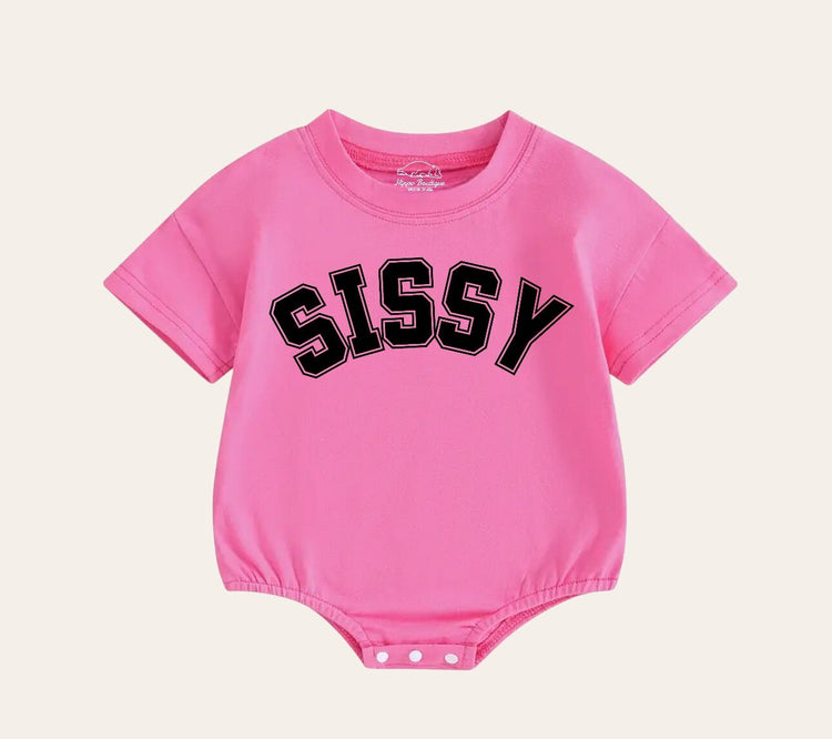 sissy baby ROMPER bodysuit, baby Crewneck, lil sis, baby cotton, infant, baby girl gift, baby sister gift, newborn gift, baby bubble