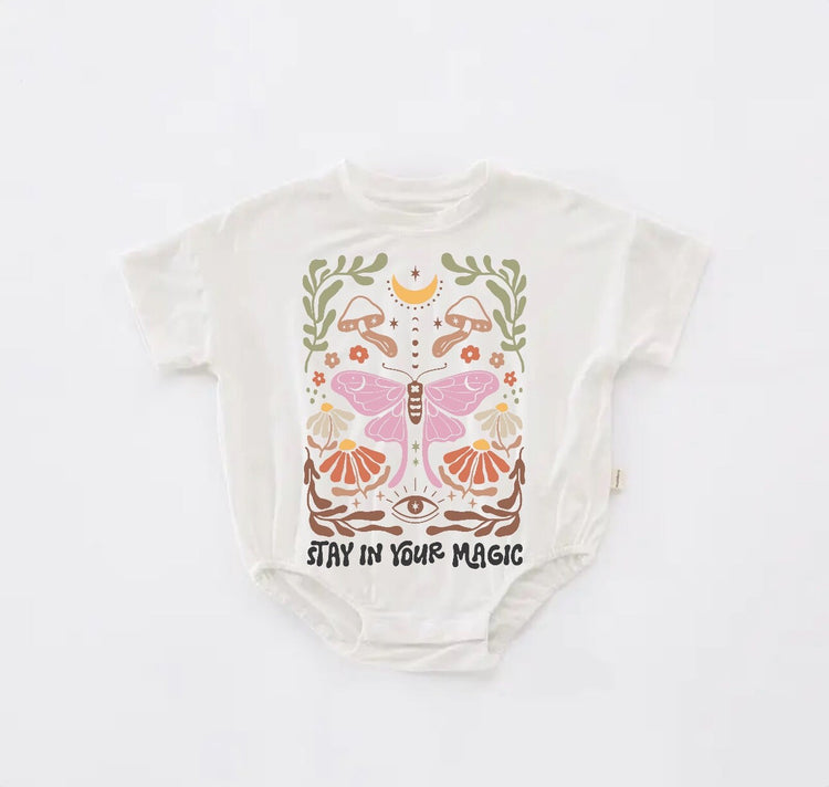 Baby boho t-shirt bubble ROMPER jumpsuit / / infant clothes / baby shirt / baby boy girl /baby shower gift / toddler