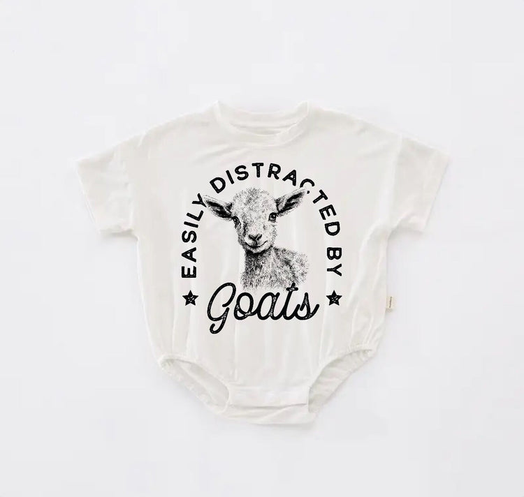 Goats Baby western t-shirt bubble ROMPER jumpsuit, infant clothes, baby western shirt, baby boy girl, baby shower gift, toddler