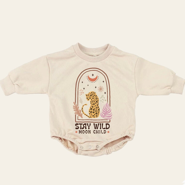 boho Baby Sweatshirt Romper, baby romper, baby clothes, baby girl, baby boy, baby gift, newborn gift, toddler clothes