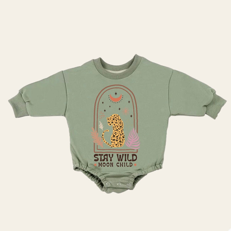 boho Baby Sweatshirt Romper, baby romper, baby clothes, baby girl, baby boy, baby gift, newborn gift, toddler clothes