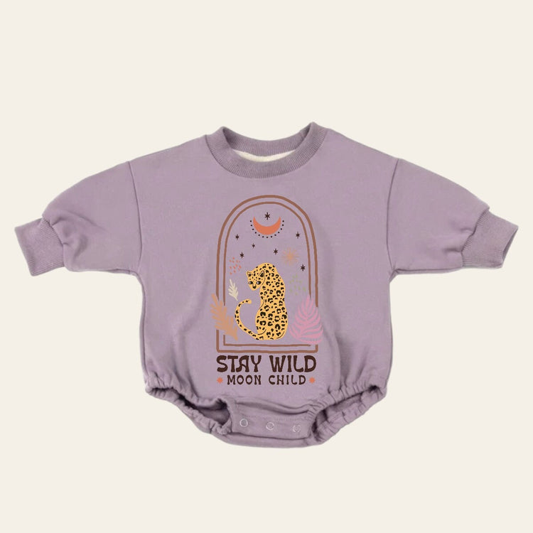 boho Baby Sweatshirt Romper, baby romper, baby clothes, baby girl, baby boy, baby gift, newborn gift, toddler clothes