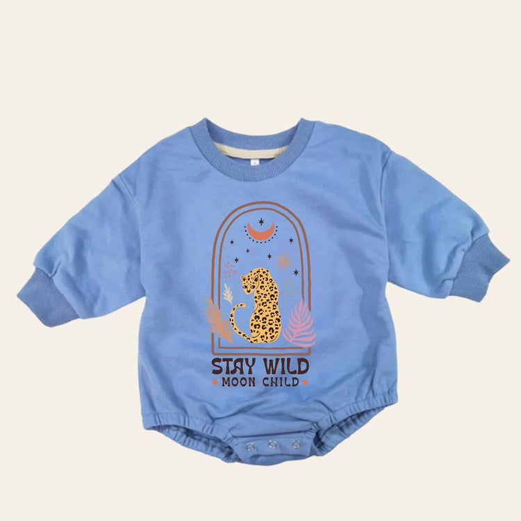 boho Baby Sweatshirt Romper, baby romper, baby clothes, baby girl, baby boy, baby gift, newborn gift, toddler clothes