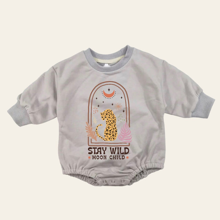 boho Baby Sweatshirt Romper, baby romper, baby clothes, baby girl, baby boy, baby gift, newborn gift, toddler clothes