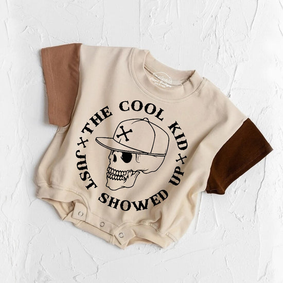 Cool Kid baby Color Block T-Shirt Bubble Romper Hippo Boutique
