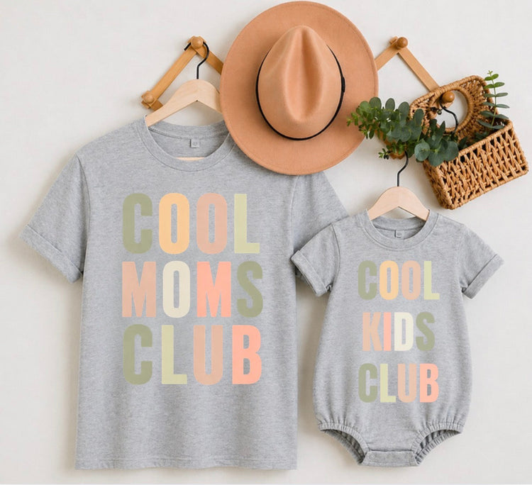 Mama & Mini Matching T-Shirts & Romper - Cool Club Hippo Boutique