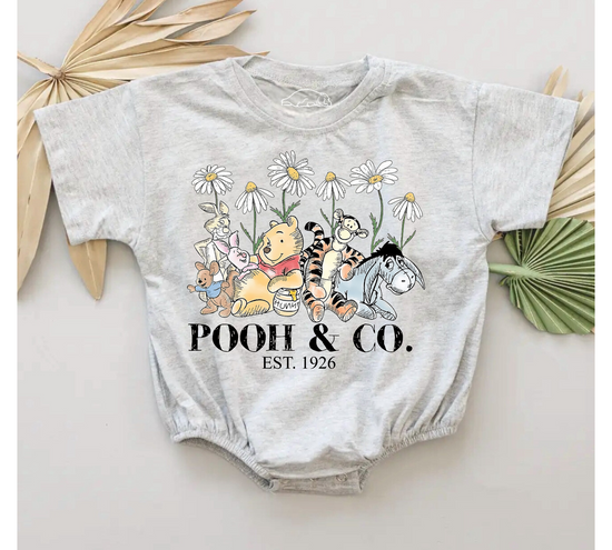 Pooh Baby & toddler Boy t-shirt bubble Romper Hippo Boutique