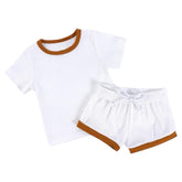 Baby & toddler waffle cotton outfit Hippo Boutique