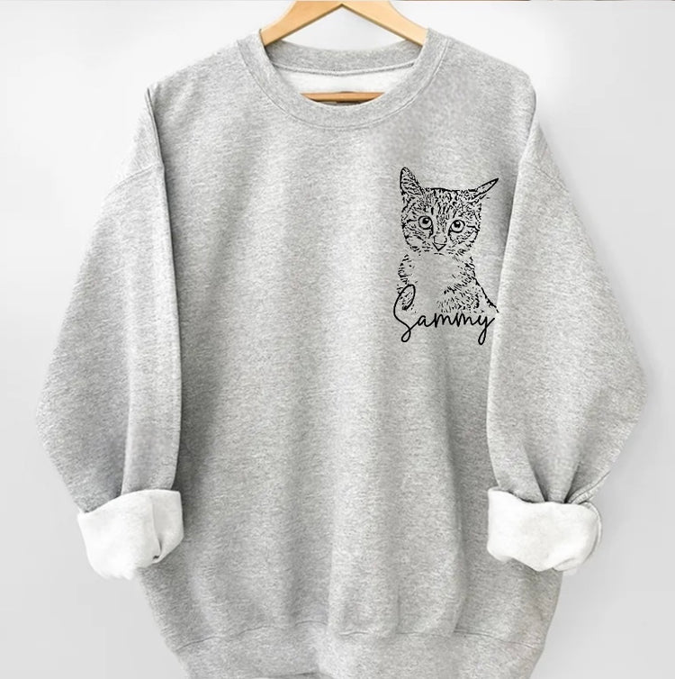Dog Portrait Sweatshirt Hippo Boutique