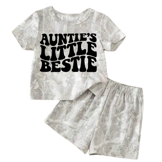 Baby & Toddler Camo Outfit - Aunties Bestie Hippo Boutique