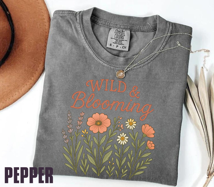 Wild & Blooming Floral Women’s T-Shirt Hippo Boutique