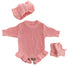 Personalized Baby Knit Romper Set Custom Name Embroidered Hippo Boutique