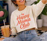 Cropped Sweatshirt - The happy mama club Hippo Boutique