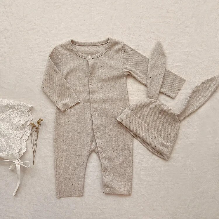 Baby & Toddler Bunny hat & Romper outfit Hippo Boutique