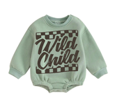Soft warm fleece oversized Romper - Wild Child Hippo Boutique