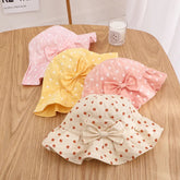 Polka Dot Bow Sun Hats Hippo Boutique