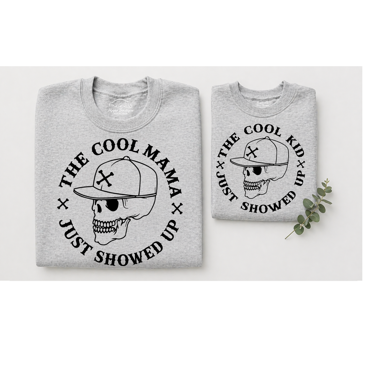 Mama & Mini Matching Sweatshirts - Cool kid Hippo Boutique